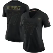 Black Women's Alfredo Gutierrez San Francisco 49ers Limited 2020 Salute To Service Jersey