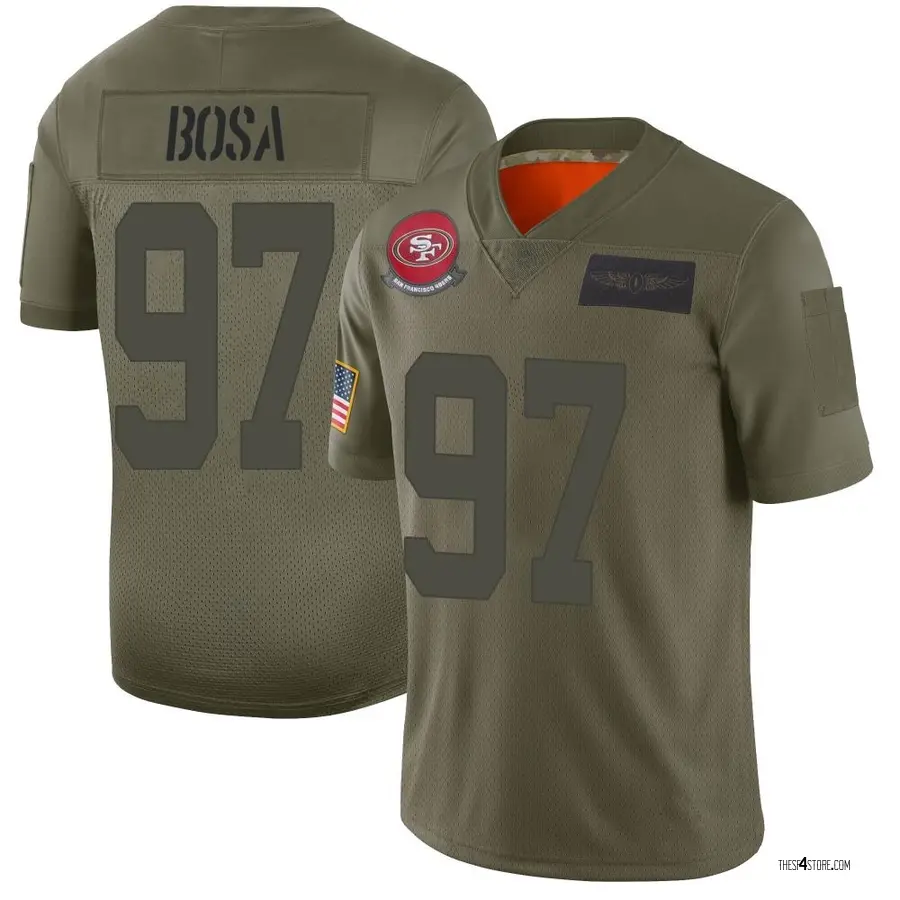 Youth San Francisco 49ers Nick Bosa Camo 2019 Salute To Service Game Jersey  - Dingeas