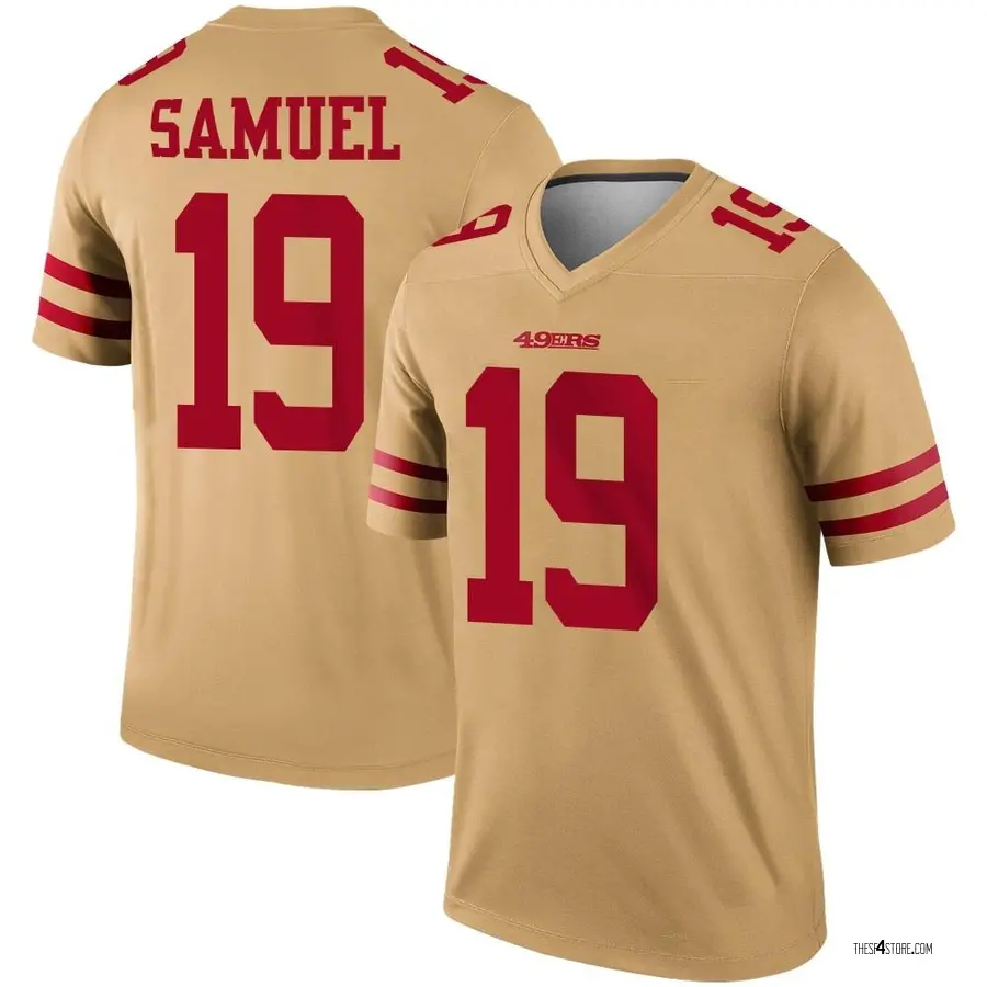 Gold Youth Deebo Samuel San Francisco 49ers Legend Inverted Jersey