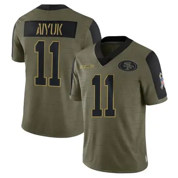 Brandon Aiyuk Jersey San Francisco 49ers Golden Edition Black Elite Jersey