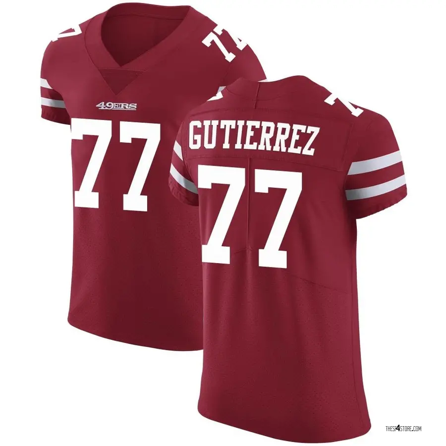 Men's Nike Alfredo Gutierrez Scarlet San Francisco 49ers Game Jersey