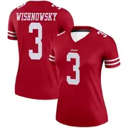 Scarlet Women's Mitch Wishnowsky San Francisco 49ers Legend Jersey