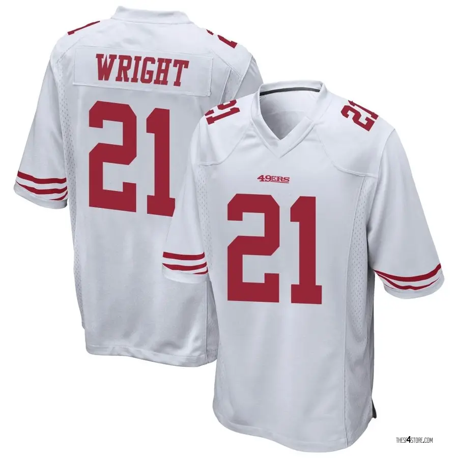 Eric Wright Men's San Francisco 49ers Nike Jersey - Game White