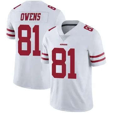 Men's Nike Terrell Owens Scarlet San Francisco 49ers Game Retired Player  Jersey